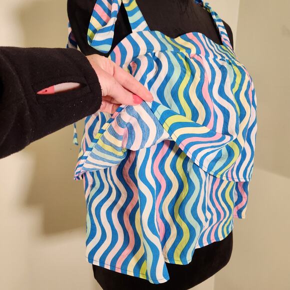 MICHELLE MCDOWELL Sadie Spring Capri Crush Blue 2pc Set, Size Medium - Picture 9 of 13